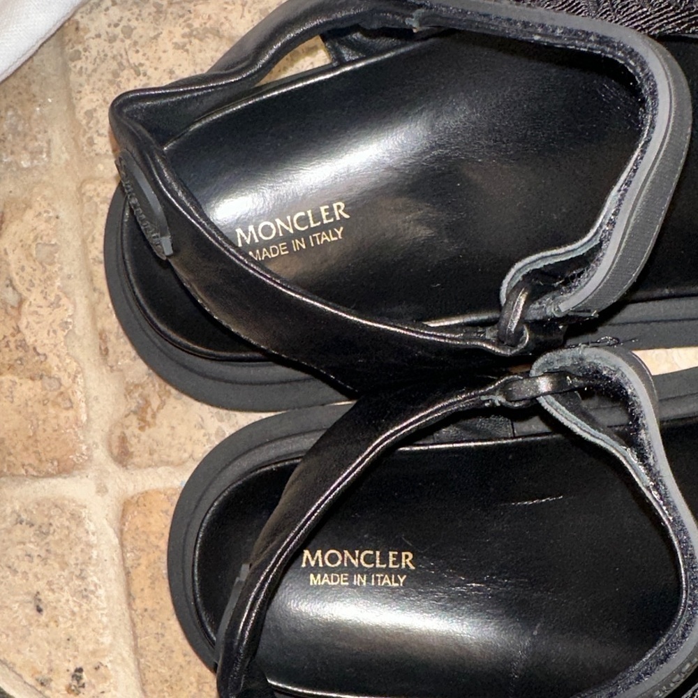 Black Moncler Sandals Size 41 Womans - Picture 3 of 6